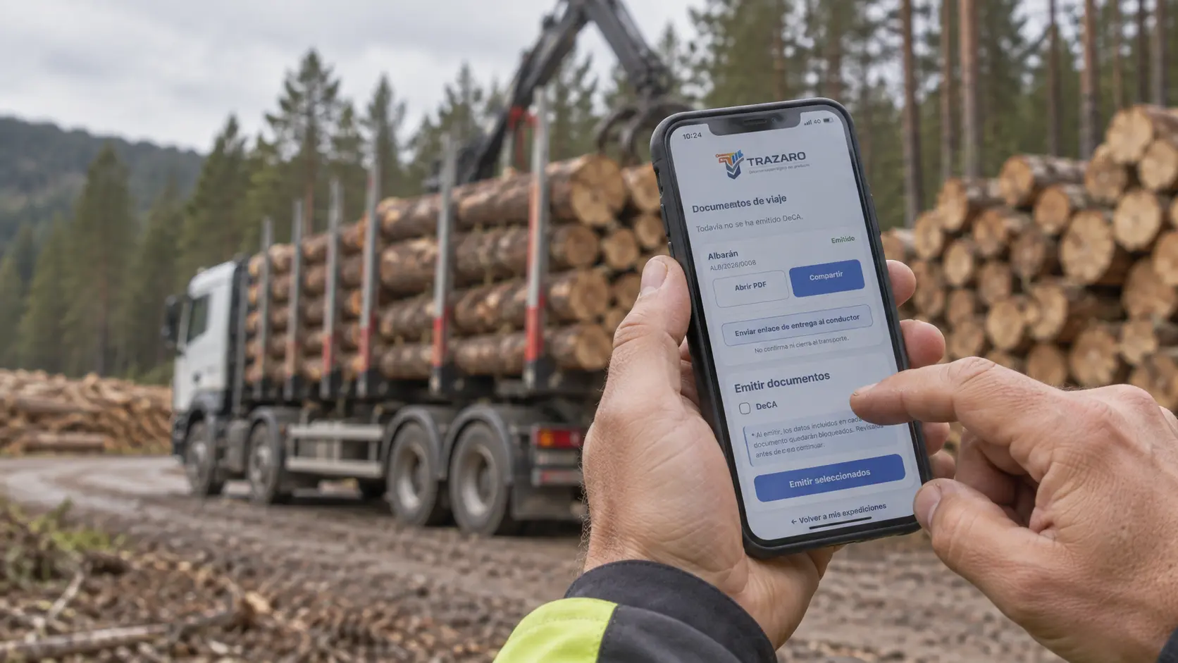 Gestión de transportes en el sector forestal y de la madera con Trázaro